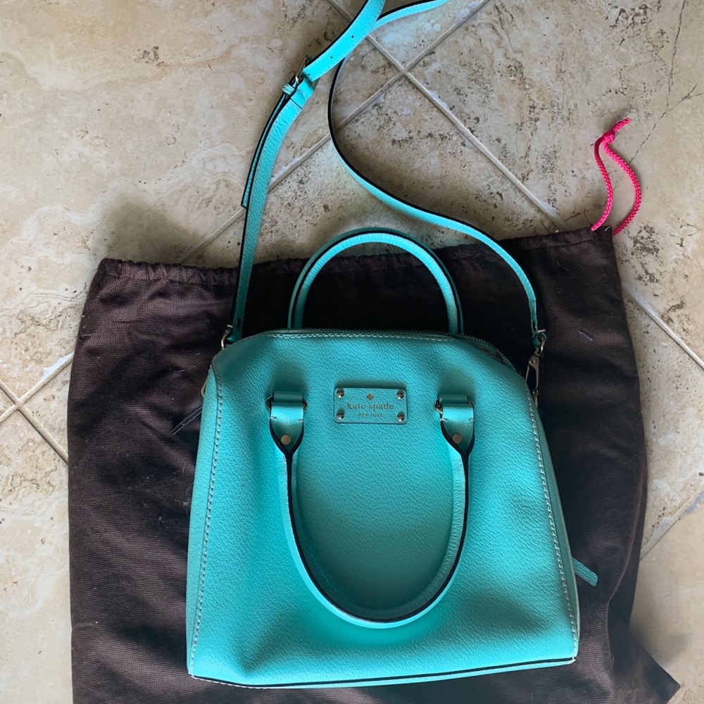 Kate Spade Aqua/ Tiffany Blue Purse 💙 - Picture 2 of 14